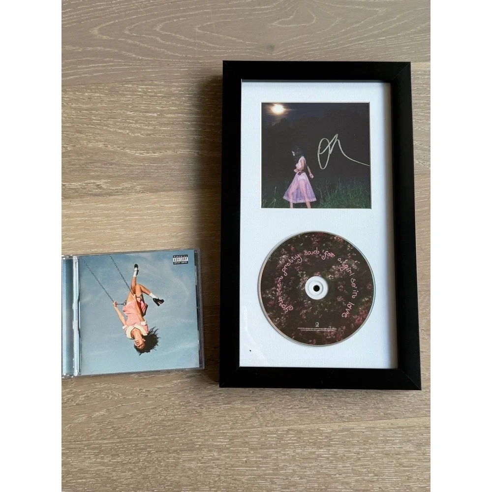 SIGNED Olivia Rodrigo You Seem Pretty Sad For A Girl So In Love CD FRAMED ✅❤️ - Picture 4 of 4